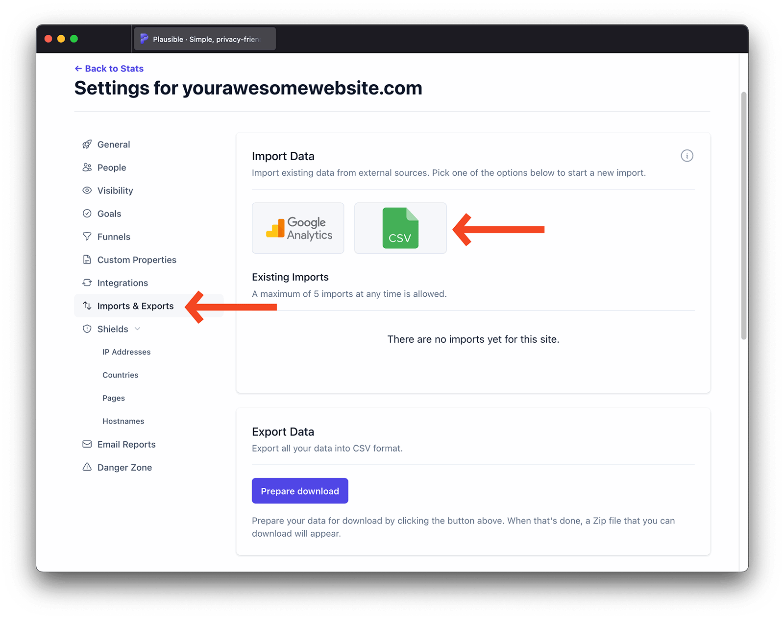 Import CSV